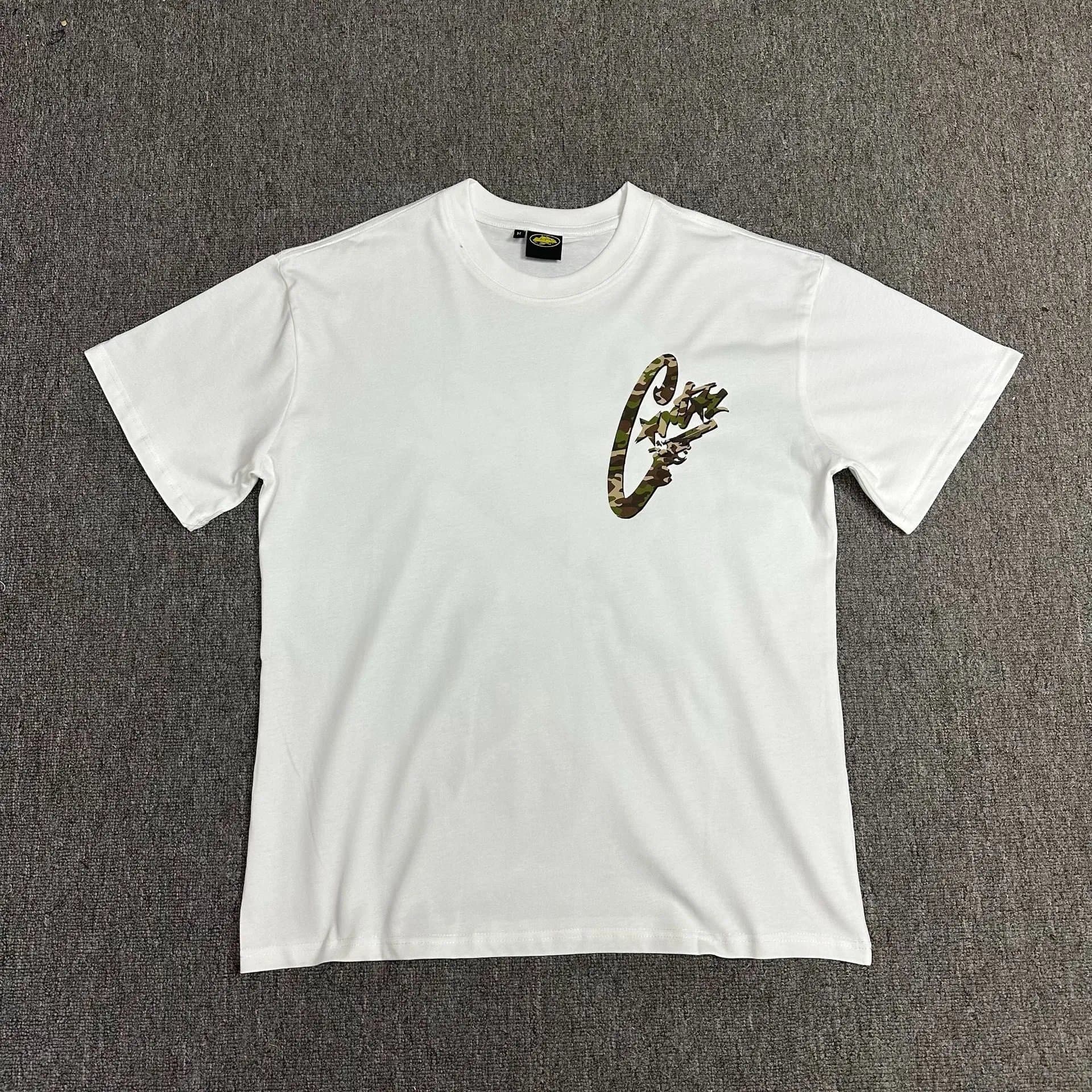 Corteiz T-Shirt CRTZ Script Logo — 3111 ( 白色 )