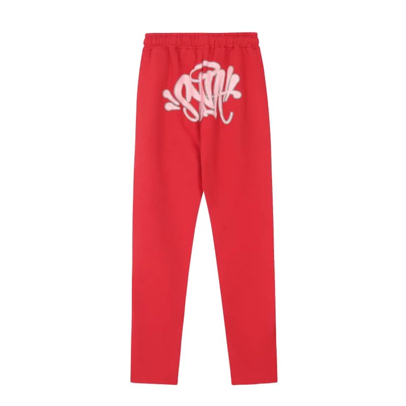 Supreme Hoodie and Shorts Set Graffiti Logo — 红色长裤