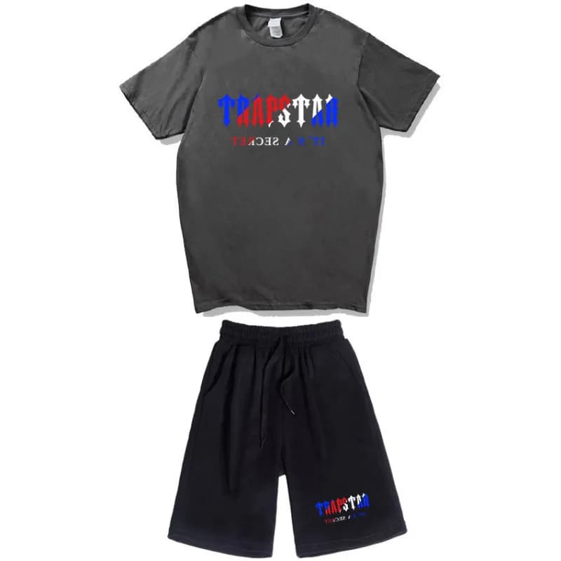 Corteiz T-Shirt & Shorts Set Trapstar Logo
