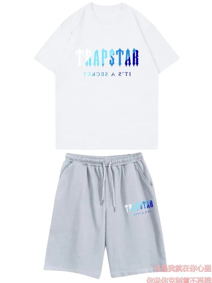 T-Shirt & Shorts Set Trapstar Logo Print