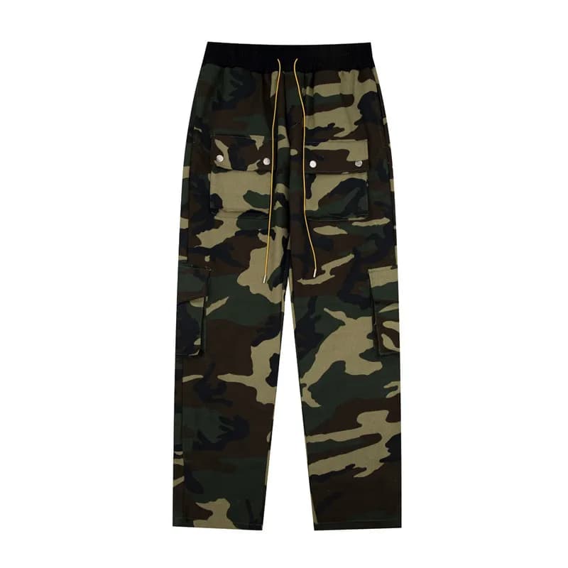 Utility Denim Trousers Button-Flap Side Panel — 3085迷彩