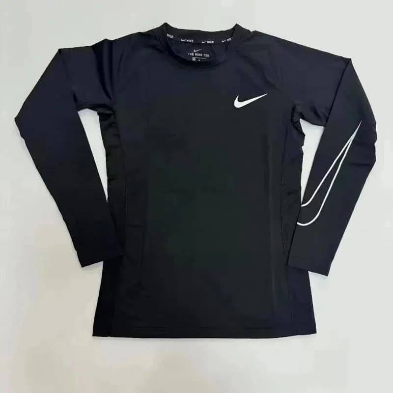 Nike Pro Top Black with White Swoosh