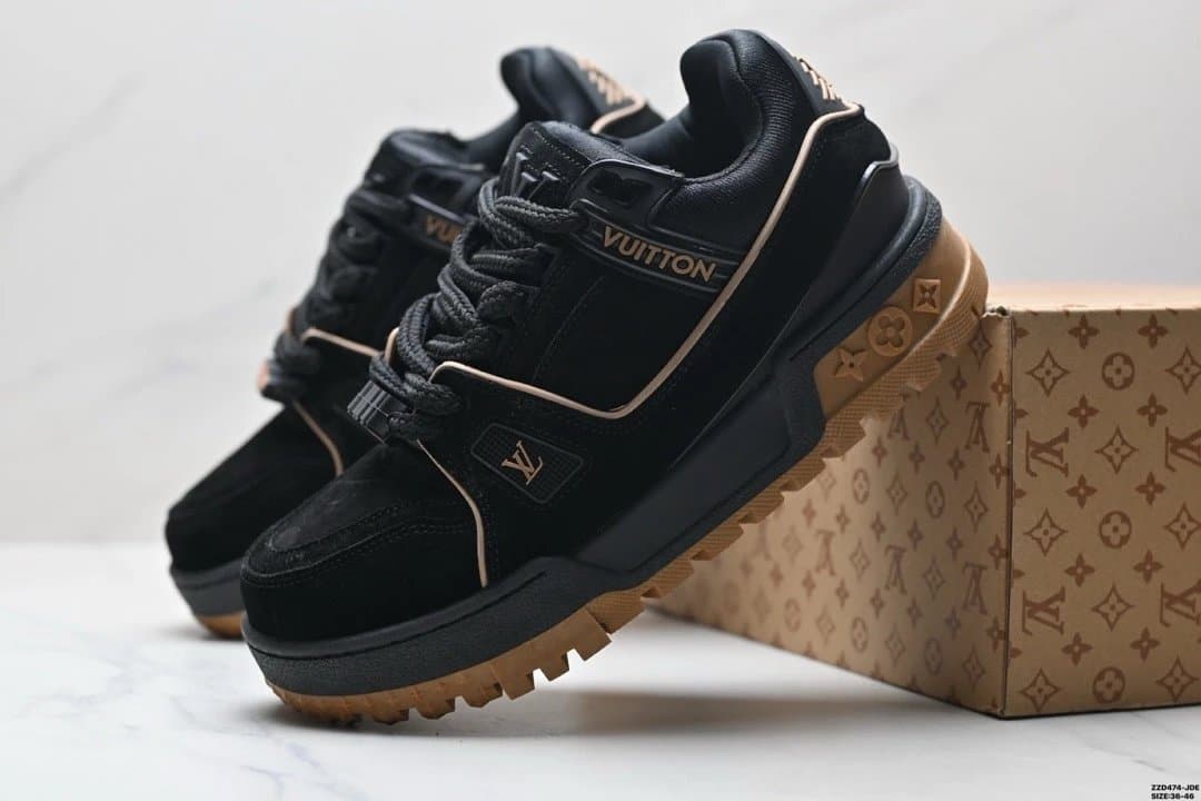 Louis Vuitton LV Trainer Black Monogram
