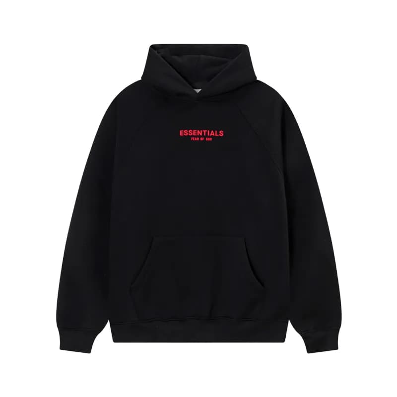 Fear of God Essentials Hooded Sweatshirt Red Logo