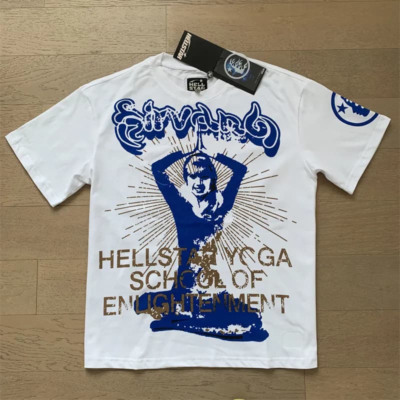 Hellstar Long Sleeve Tee Flame Graphic — X66