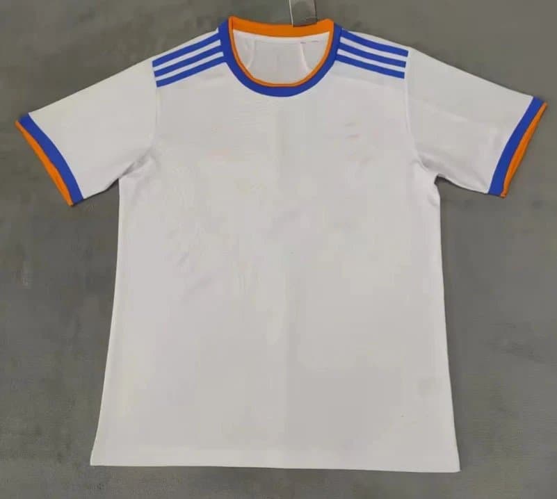 Adidas T-Shirt White with Blue and Orange Trim