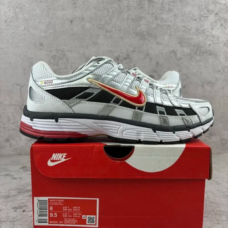 Nike P-6000 Silver Red