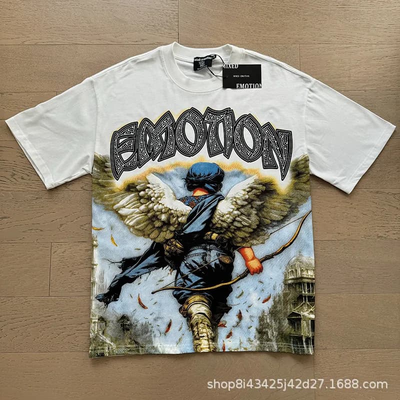 Broken Planet Emotion Graphic Tee Angel Print