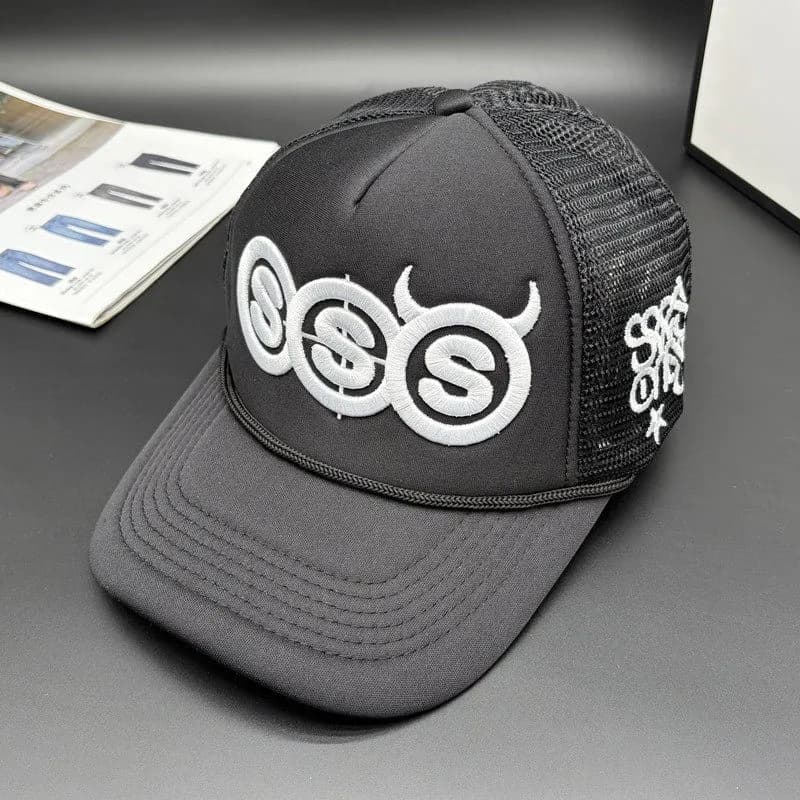 Sp5der Trucker Cap SSS Logo Embroidered