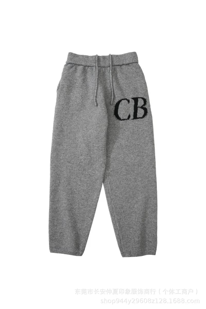 Corteiz CB Logo Shorts Terry Knit — M986灰色长裤