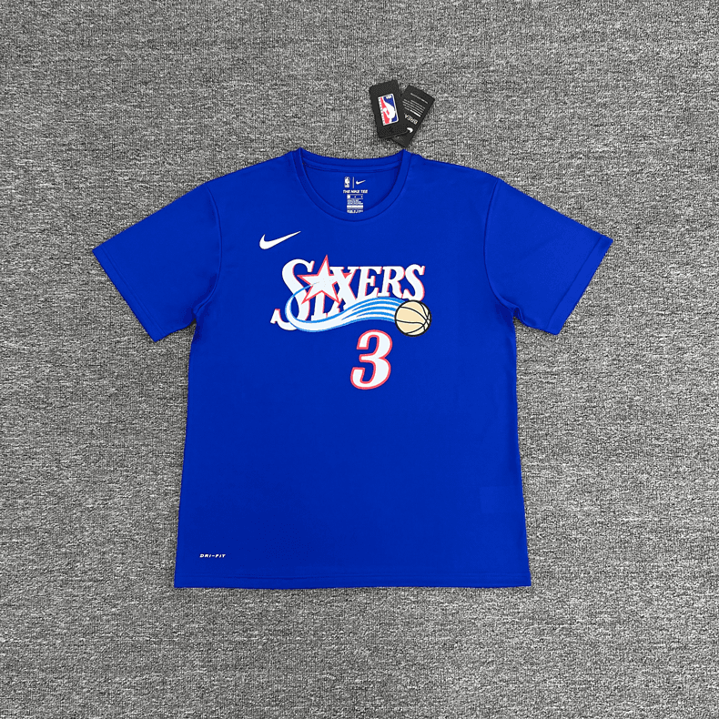 Nike Philadelphia 76ers City Edition Tee Royal Blue