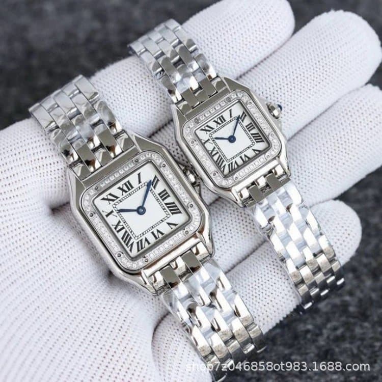 Panthère de Cartier Small Steel with Diamonds