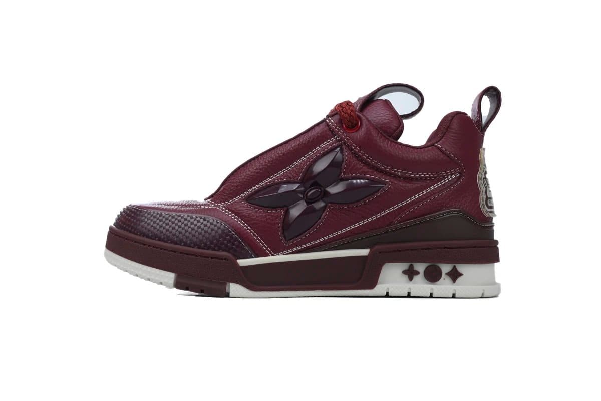 Louis Vuitton LV Trainer Monogram Embossed — EUR35-EUR46 (Message Note Size)↓↓↓↓ · SKATE酒红