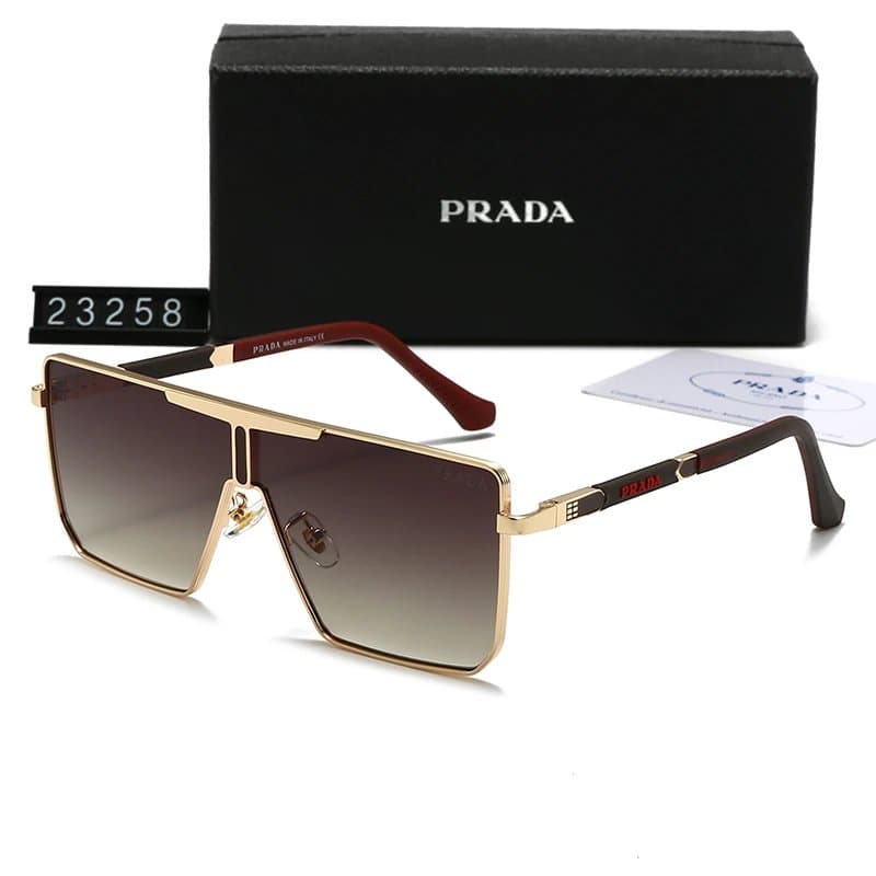 Prada Sunglasses Rectangular Acetate — 礼盒装 · 23258-E