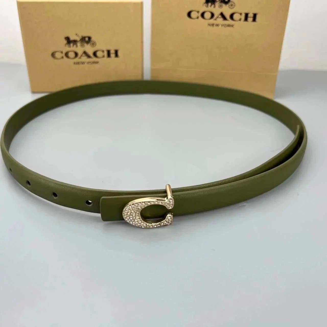 Corteiz C Logo Belt Crystal-Embellished