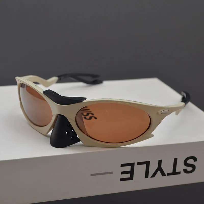Oakley Sunglasses Matte Beige with Orange Lens