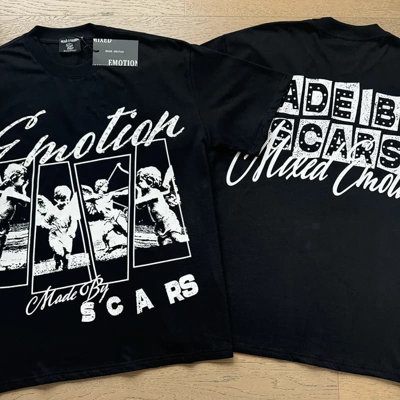 Mixed Emotion Graphic Tee Made By Scars