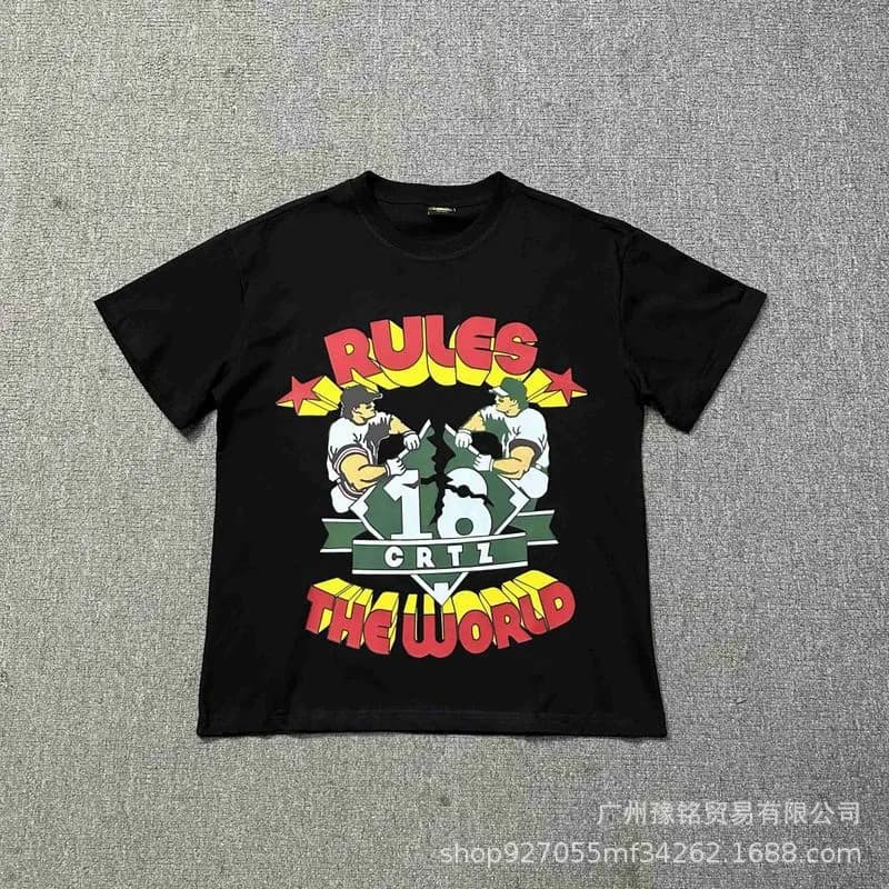 Graphic Tee Corteiz Script Logo — Style 46