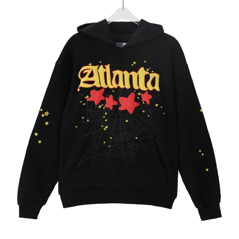 Sp5der Spider Web Hoodie Star Logo Print — 203