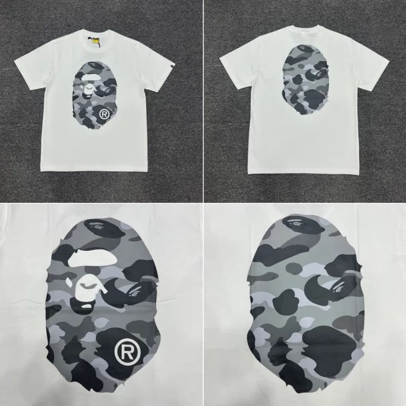 BAPE × Off-White × Supreme Short-Sleeve Tee Multi-Logo Patchwork — 白色2