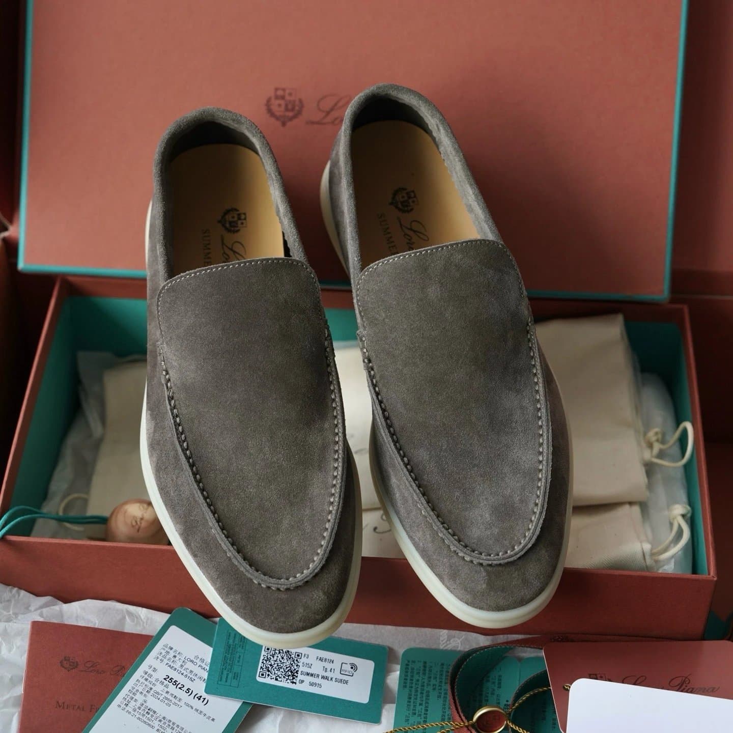 Loro Piana Summer Walk Suede Loafer Suede