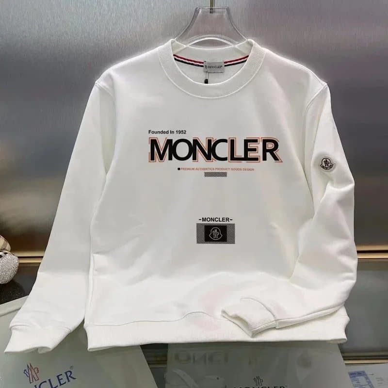 Moncler Crewneck Sweatshirt Logo Patch — LG00929