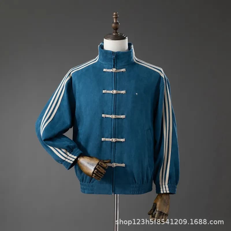 Adidas Track Jacket Chinese Knot Button — 三叶草复古中国风宝石色夹克