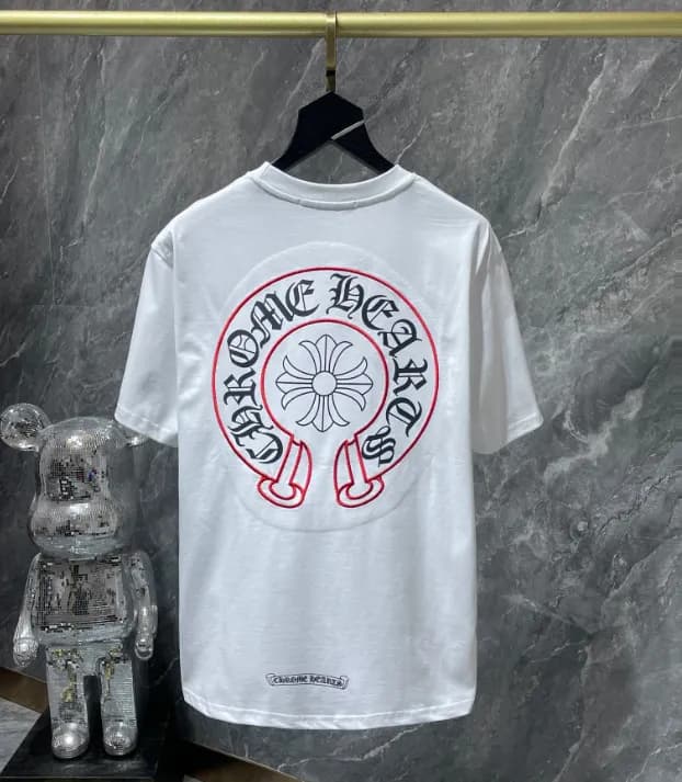 Chrome Hearts Cross Logo Tee Five Crosses — Y8241 white