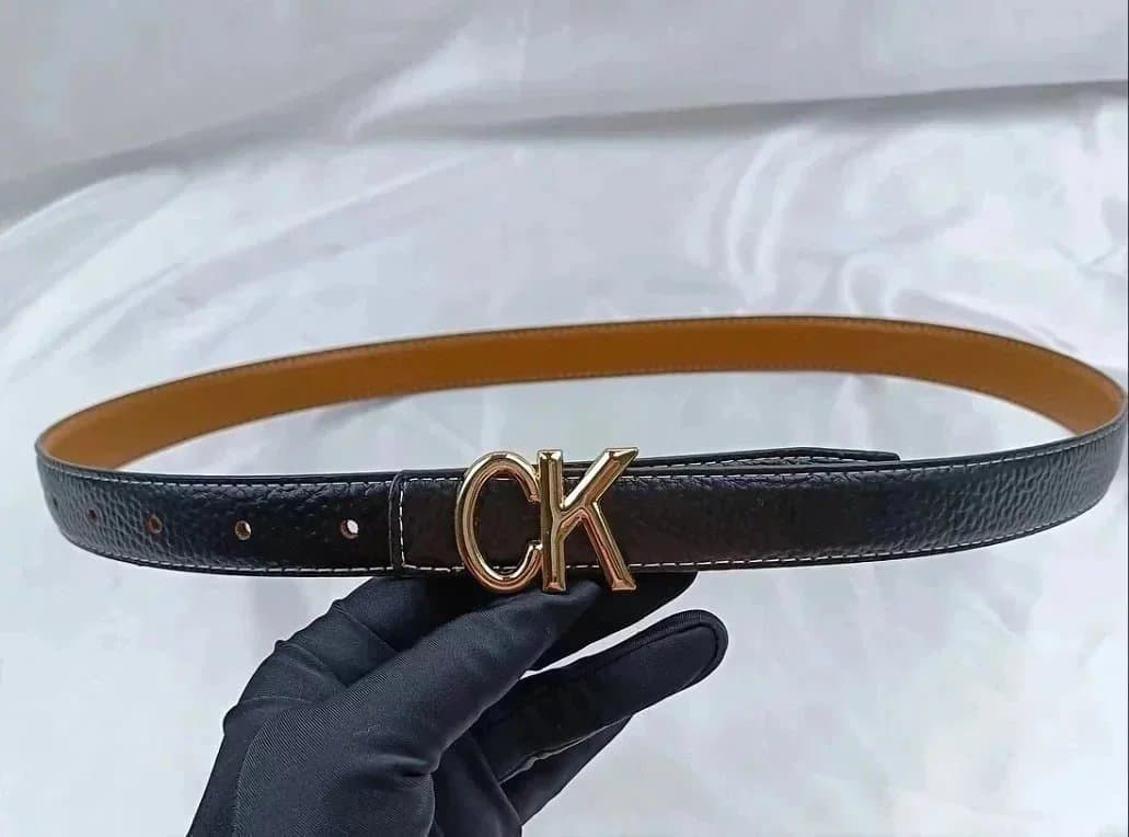 Calvin Klein CK Logo Belt Monogram Buckle — 19