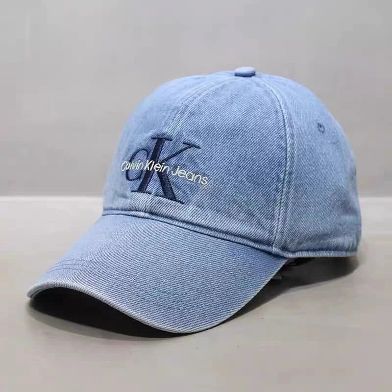 Calvin Klein Baseball Cap CK Logo — 可调节【52-62cm】现货 · 双标牛仔深蓝