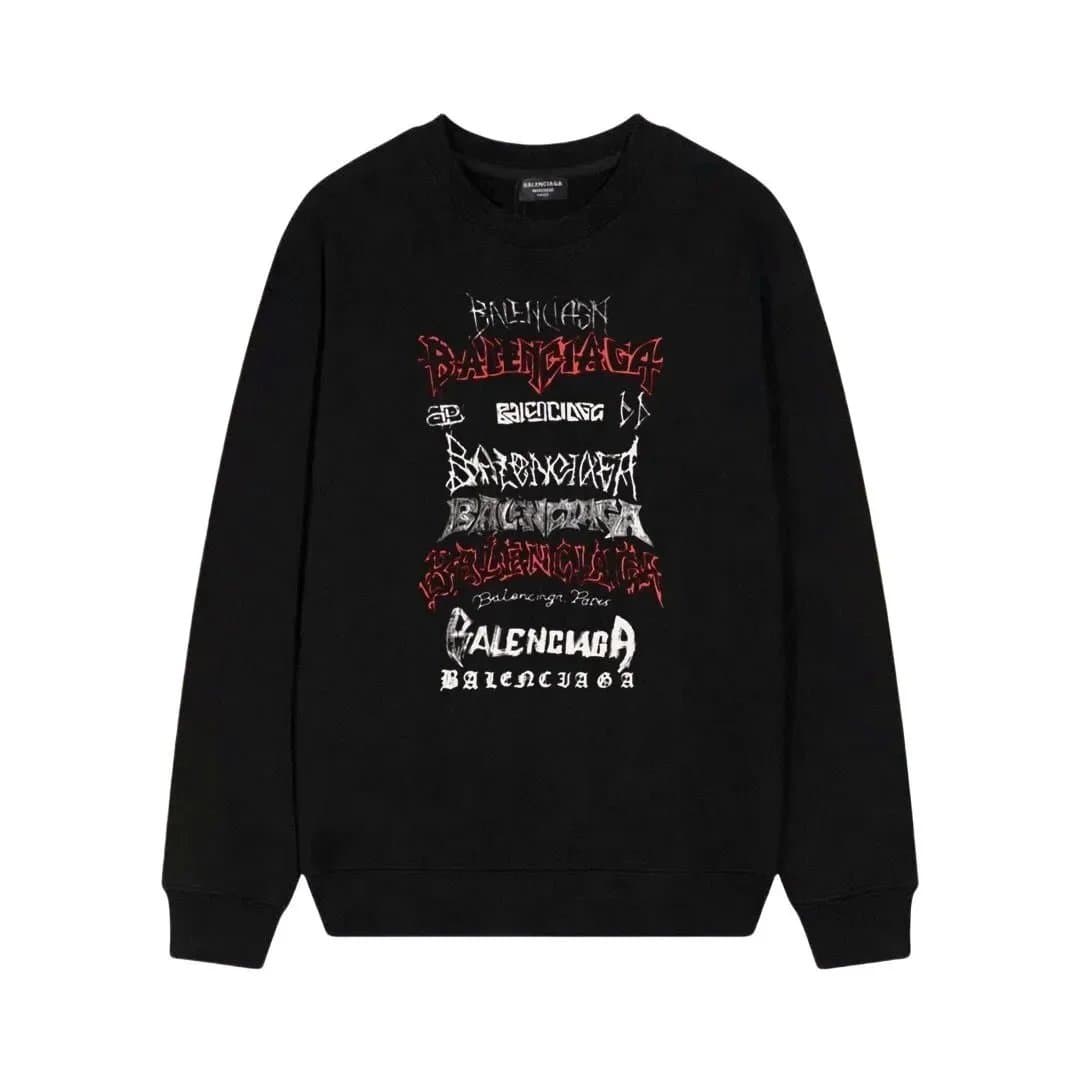 Balenciaga Long-Sleeve Tee Logo Print — 19