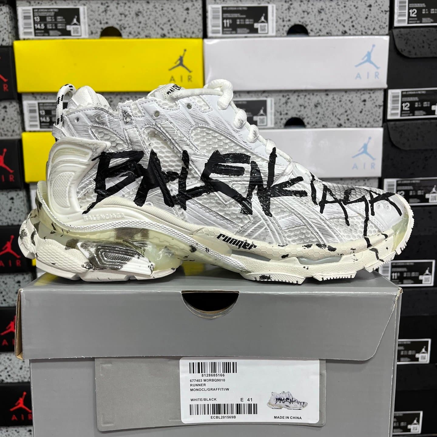 Balenciaga Speed Trainer Multicolor — XA · 七代白涂鸦Q9010