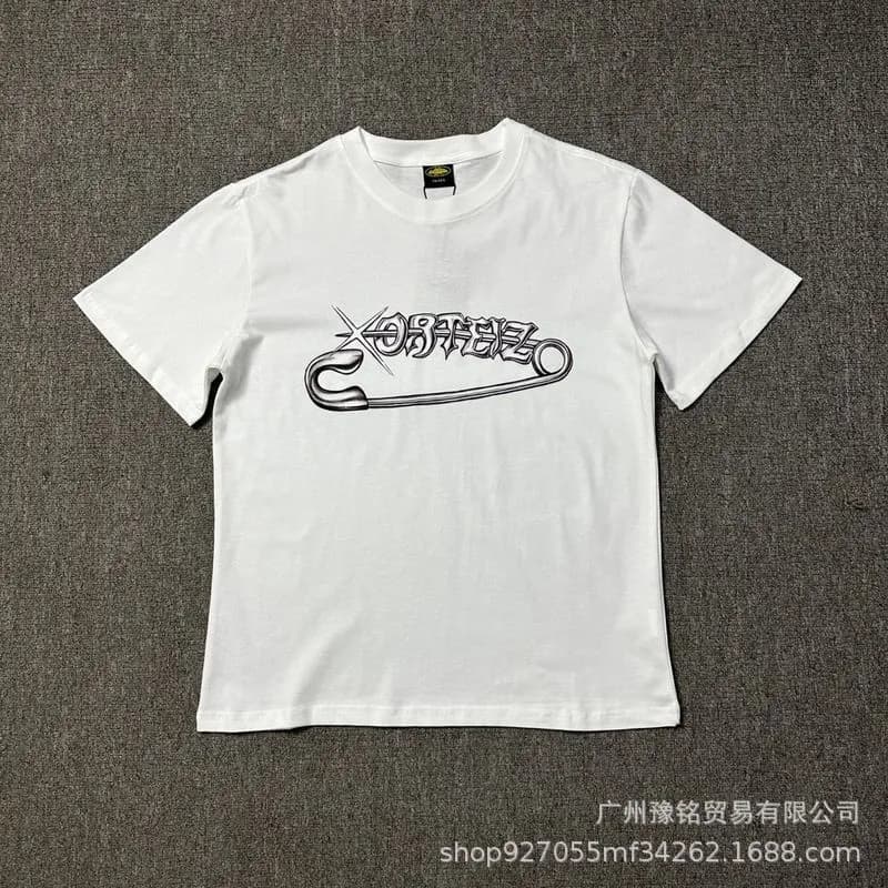 Off-White Graphic T-Shirt Safety Pin Logo