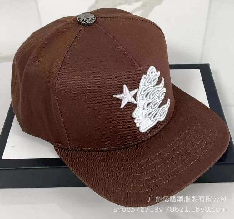 Chrome Hearts Snapback Cap Flame Face Embroidery