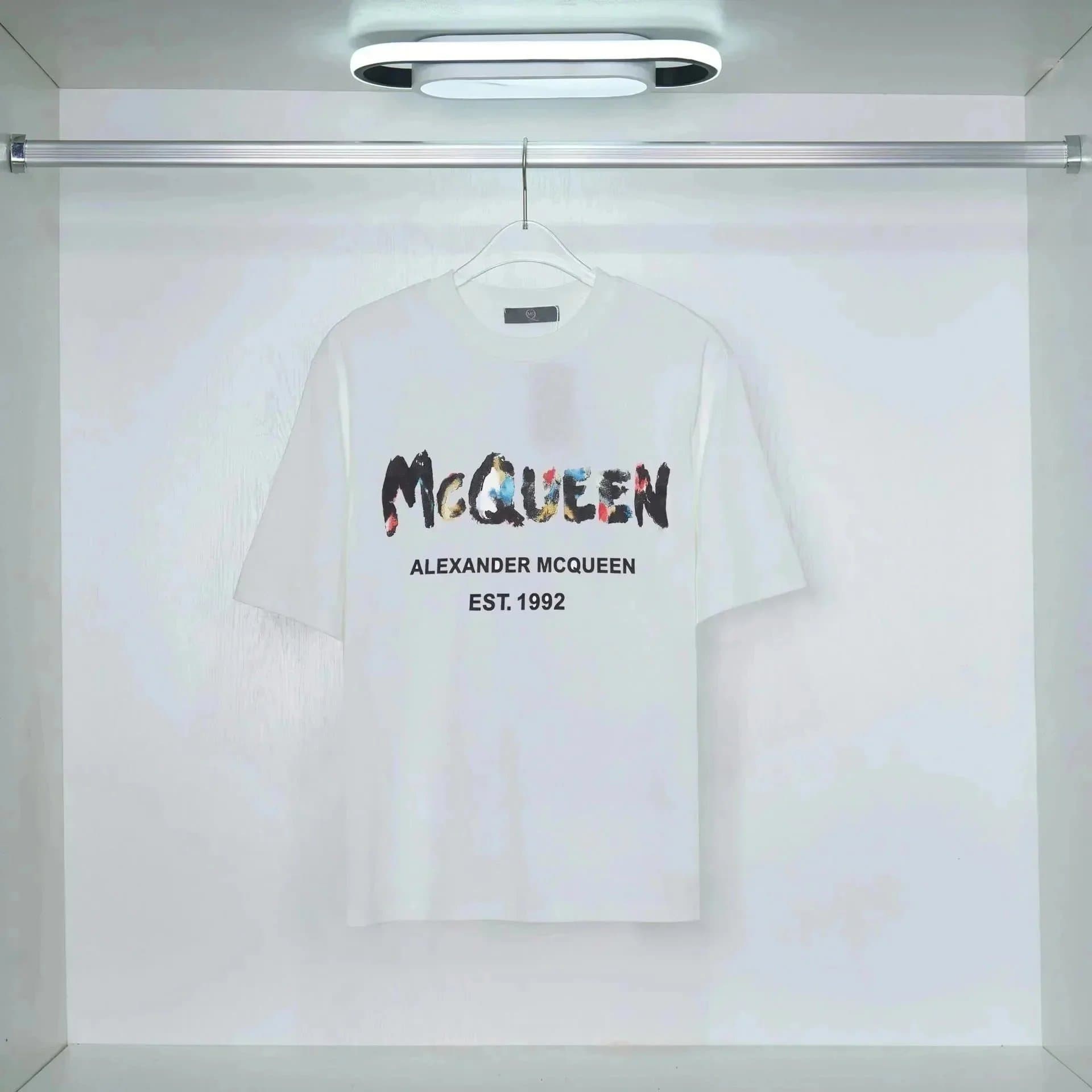 Alexander McQueen Skull Graphic Tee Arch Logo — 5180白