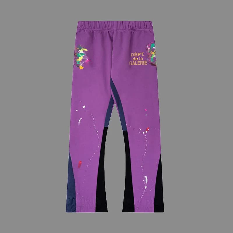 Gallery Dept. Track Pants Paint Splatter — G19紫色