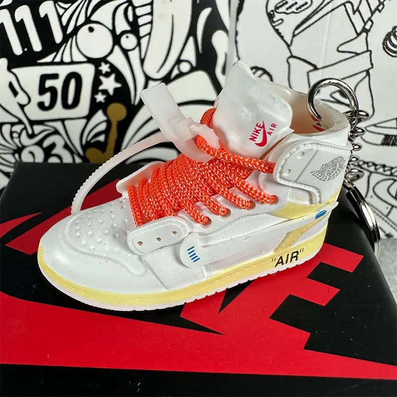 Air Jordan 1 High Off-White 'University Blue' Keychain