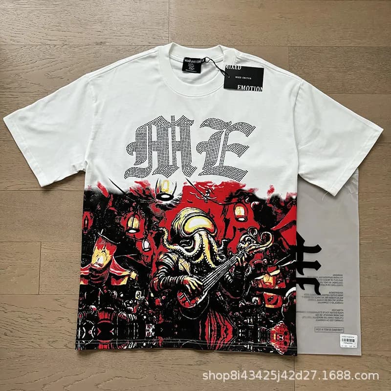 Anti Social Social Club Graphic Tee Alien Print — 0007白