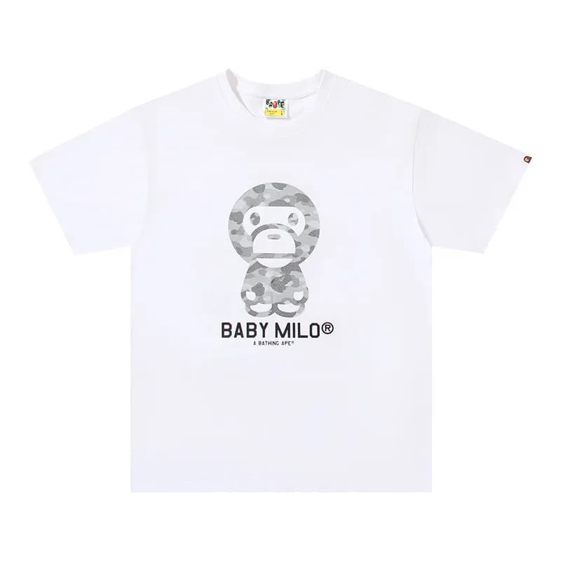 BAPE Classic T-Shirt Plain — 115白灰（数码印）