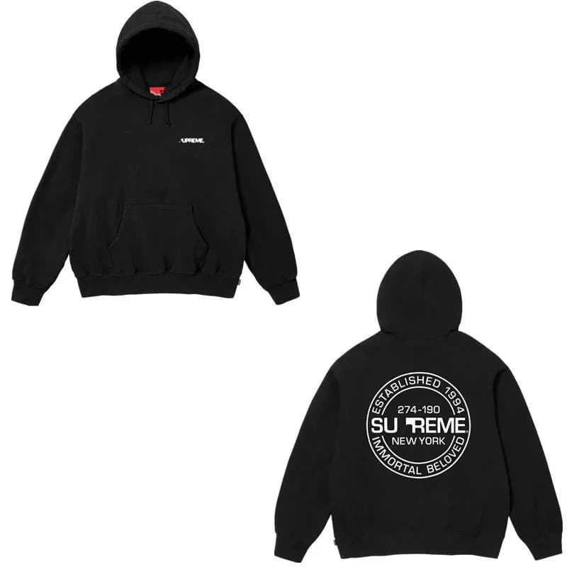 Supreme Zip-Up Hoodie Box Logo — 565黑 lmnoryal hooded sweatshirt