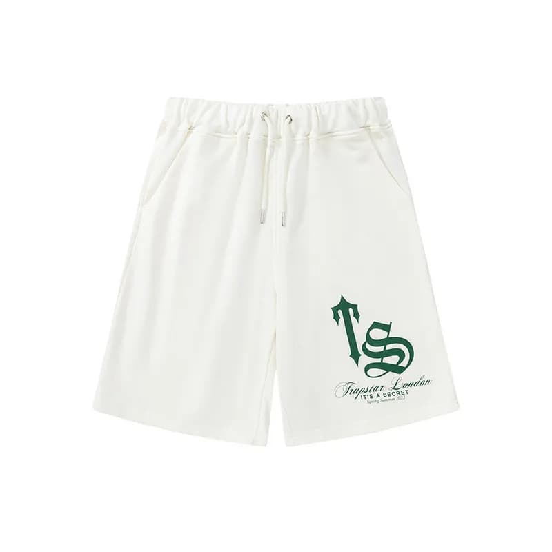 Trapstar Logo Shorts Green Logo