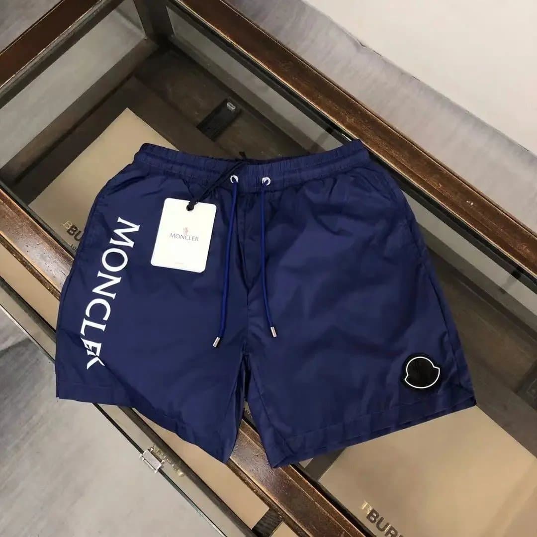 Moncler Logo Swim Shorts Vertical Logo