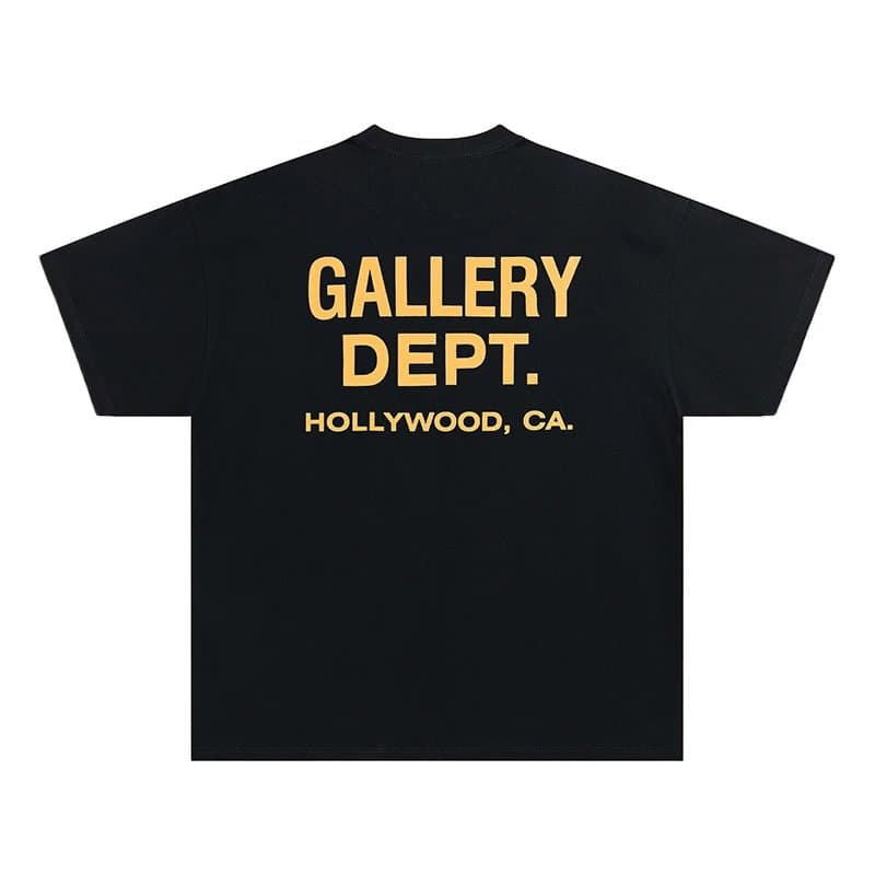 Graphic Tee Gallery Dept. Logo Print — 991# 黑金