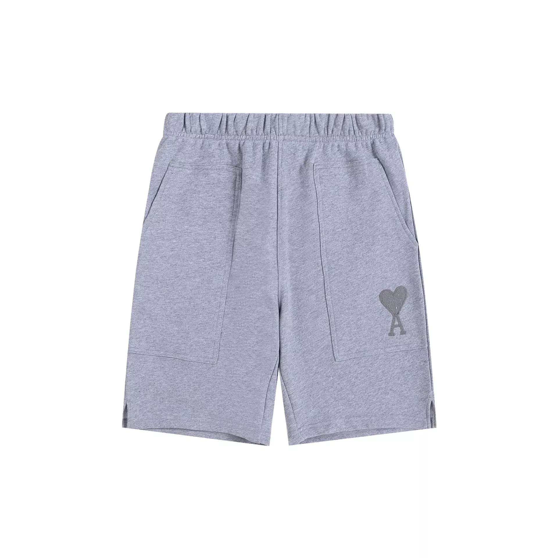 Amiri Logo Patch Shorts Heather Grey — 花灰【15中毛巾绣款】