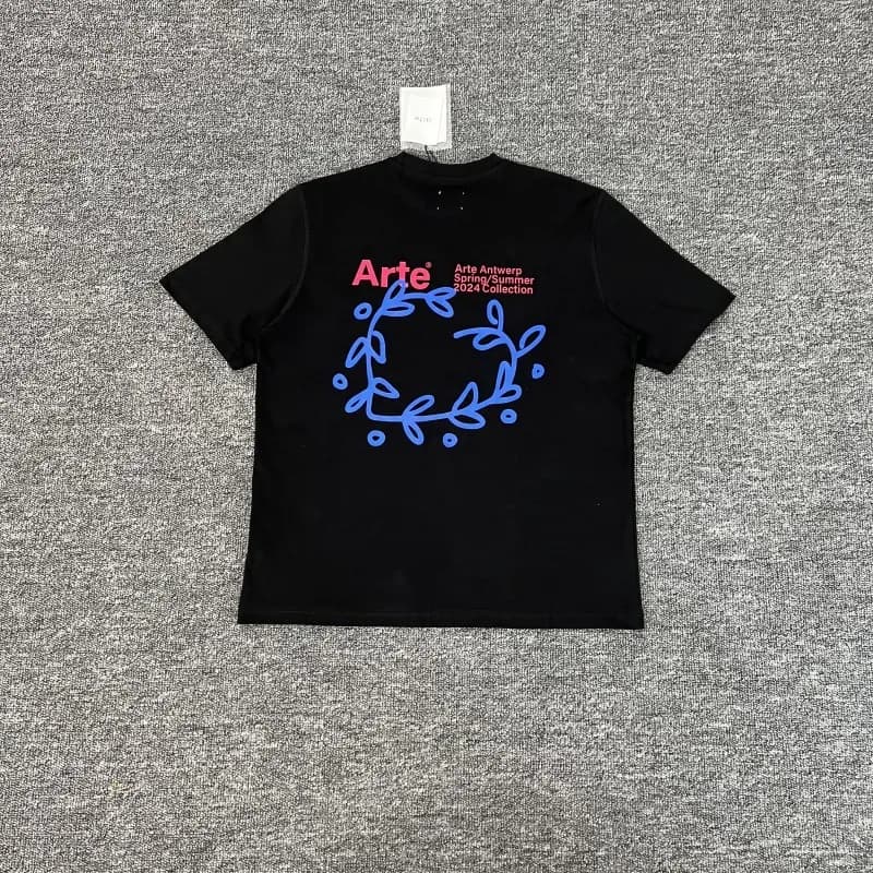 Aimé Leon Dore Graphic Tee Blooming Ideas — ART-103黑色