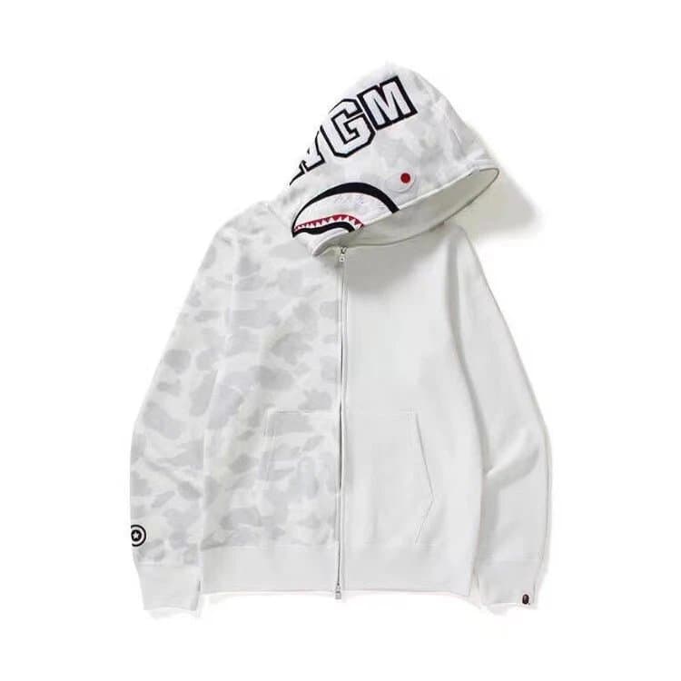 BAPE Shark Hoodie Split Camo — GHN23281EB