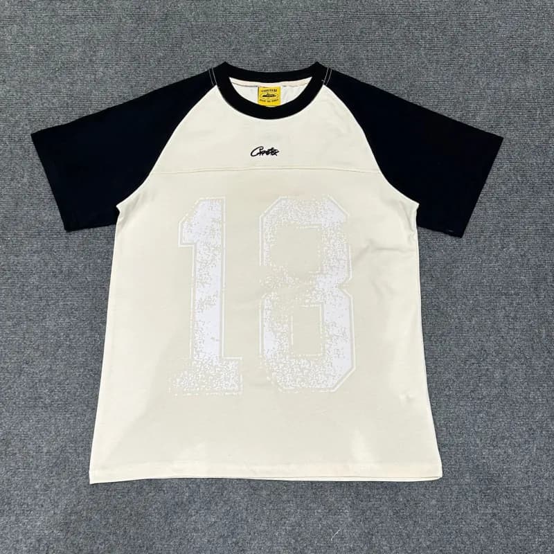 Corteiz Raglan Tee Number 18 Print
