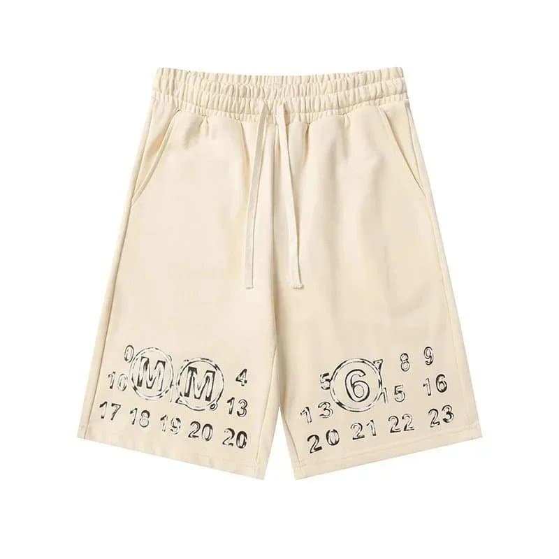 Maison Margiela Numbered Shorts MM6 Logo Print