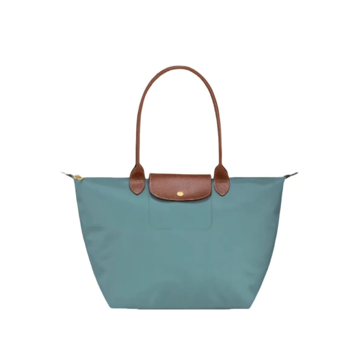 Longchamp Le Pliage Medium Tote — 尤加利绿