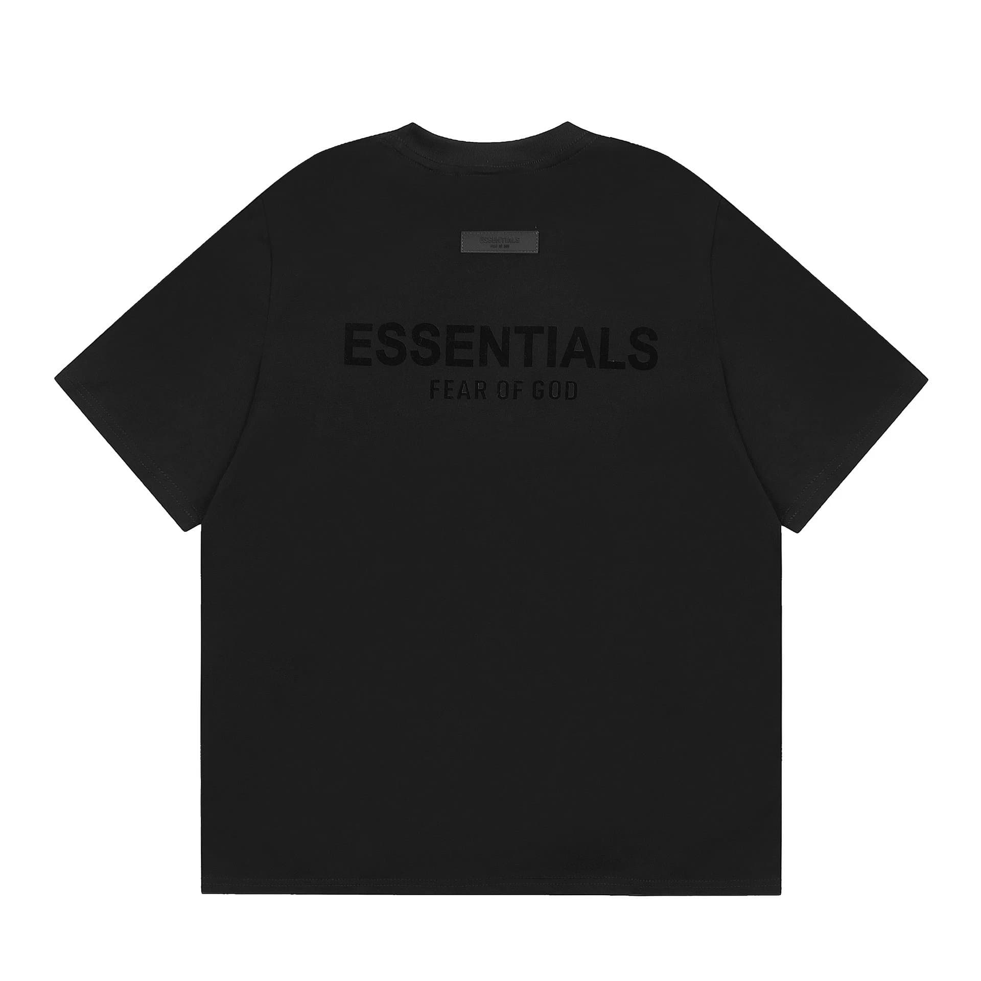 Fear of God Essentials Essentials Shorts Logo Embroidered — 短袖黑色